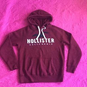 Hollister Maroon Hoodie M